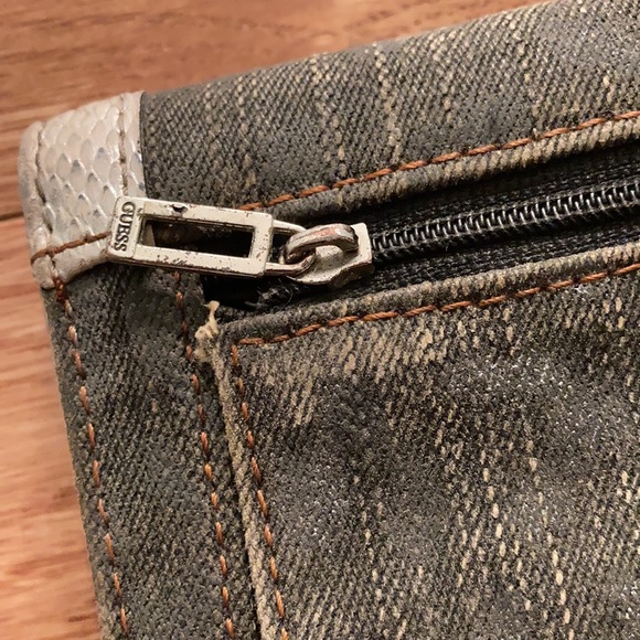 G by Guess silver denim leather wallet - Picture 7 of 16